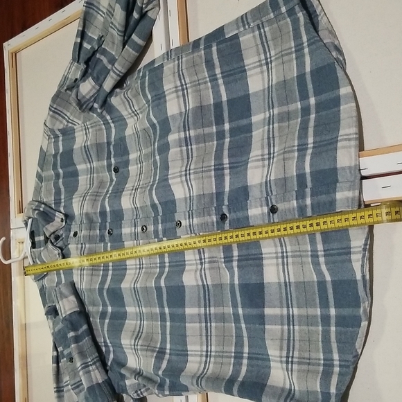 J. Crew - Button down shirt, Size - L, Color - Blue W/checkered pattern - Picture 6 of 8